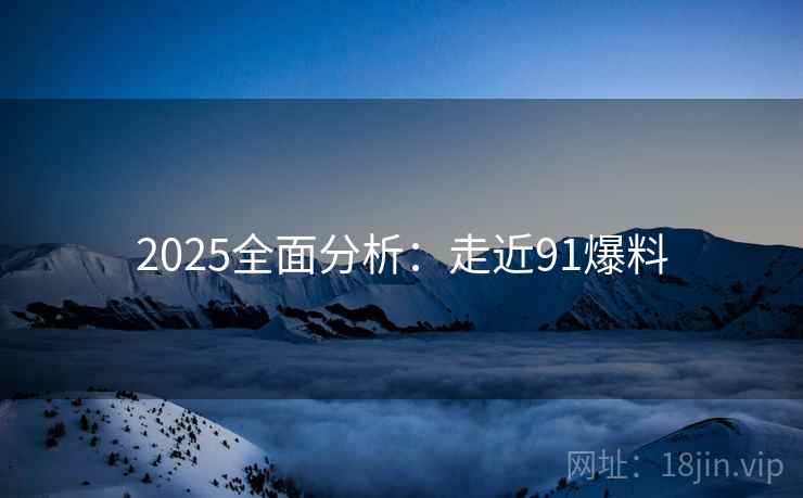 2025全面分析：走近91爆料