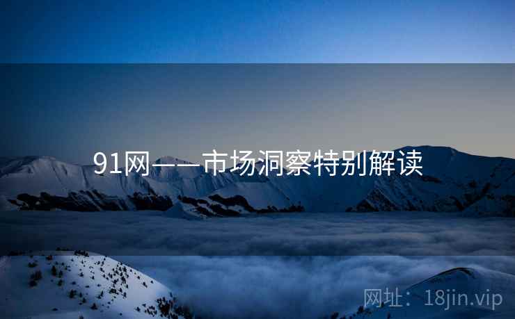 91网——市场洞察特别解读 91网——市场洞察特别解读